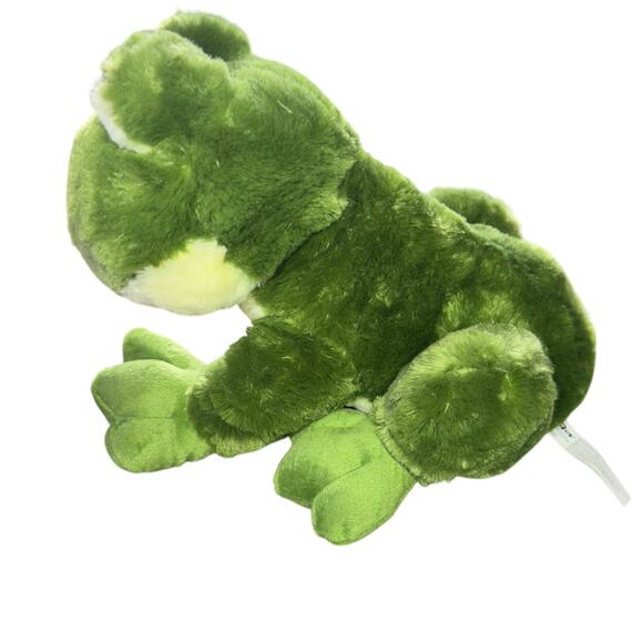 Toys R Us GREEN FROG Plush 2015 Stuffed Animal 14” Geoffrey Rare Big Eyes Soft - Picture 4 of 7